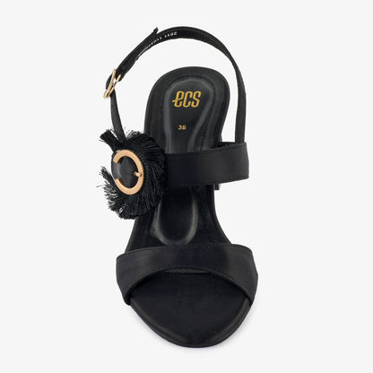 Midnight Tassel Sandals