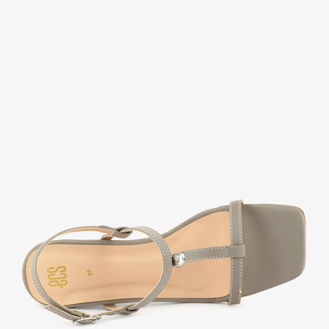 Embellished Strap Heel