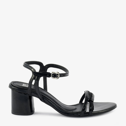 Textured Strap Block Heels