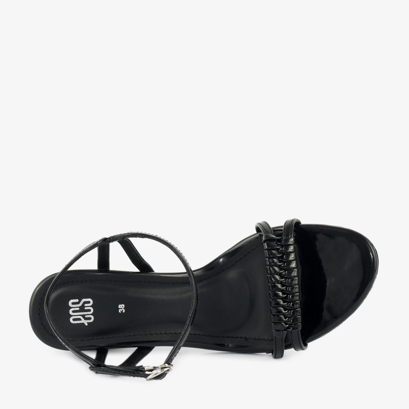 Textured Strap Block Heels