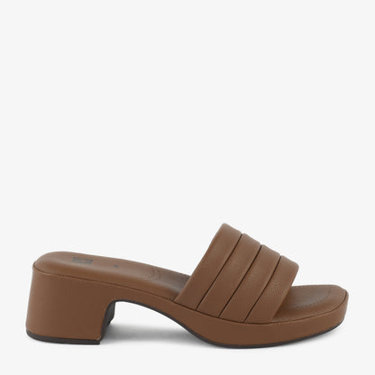 Crisscross Canvas Heeled Slippers