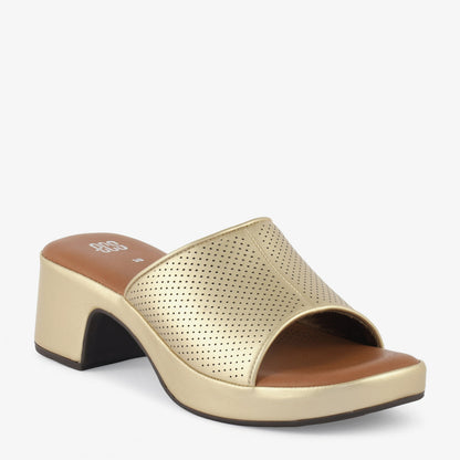 Embellished Block Heel