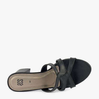Strappy Block Heel