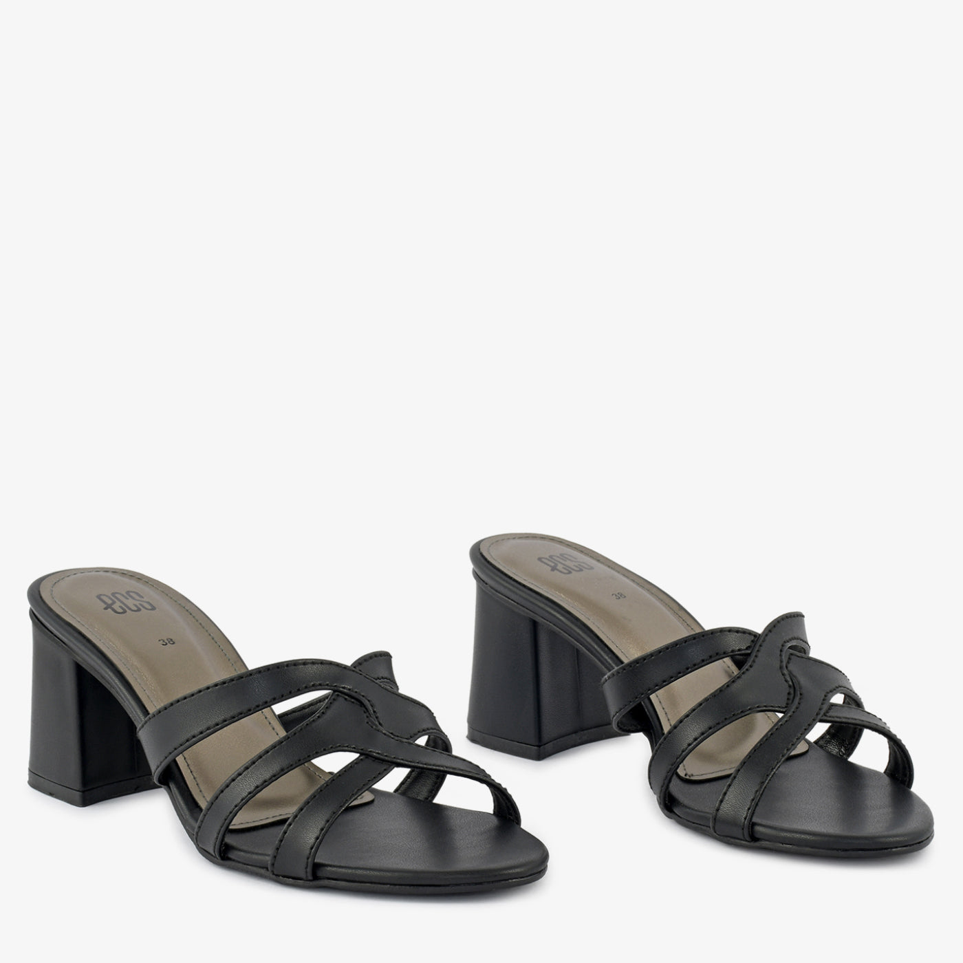 Strappy Block Heel