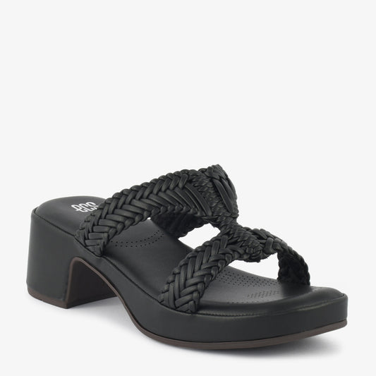 Braided Block Heel