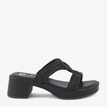 Braided Block Heel