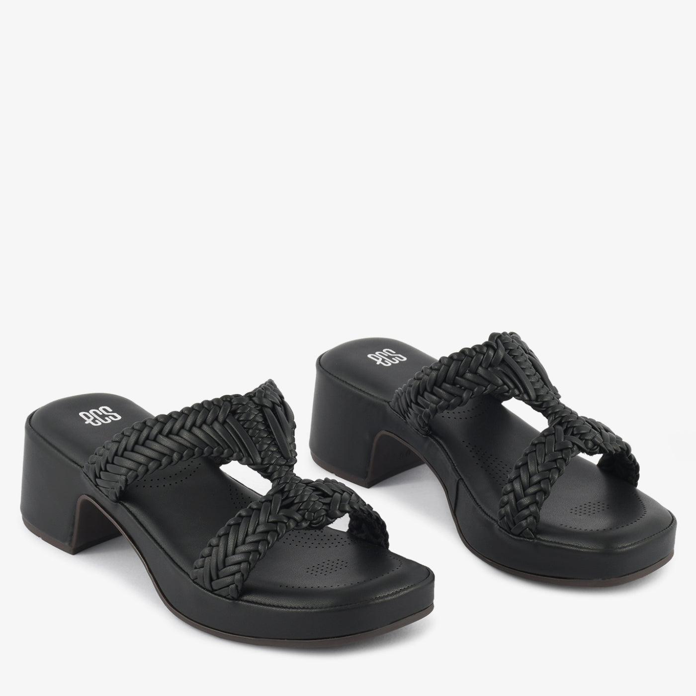 Braided Block Heel