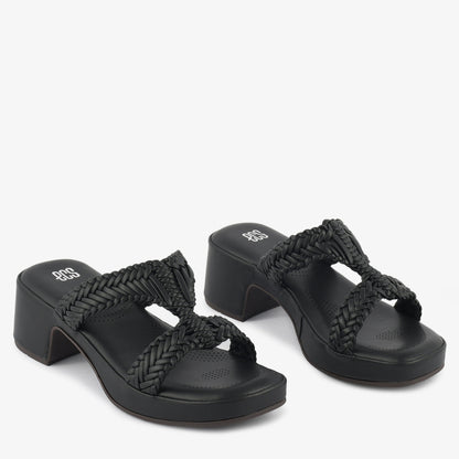 Braided Block Heel