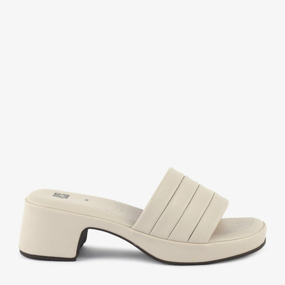 Crisscross Canvas Heeled Slippers