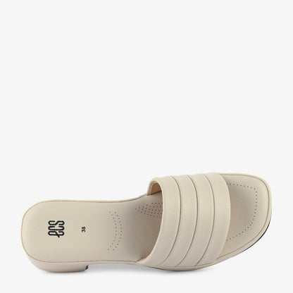 Crisscross Canvas Heeled Slippers