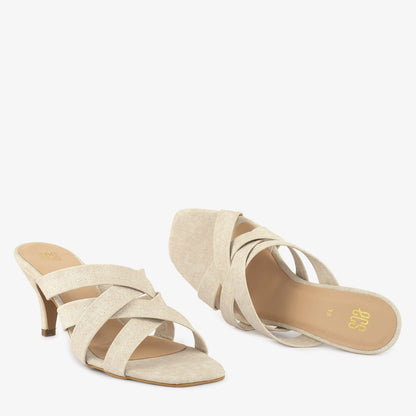 Woven Wonder Heeled Slippers
