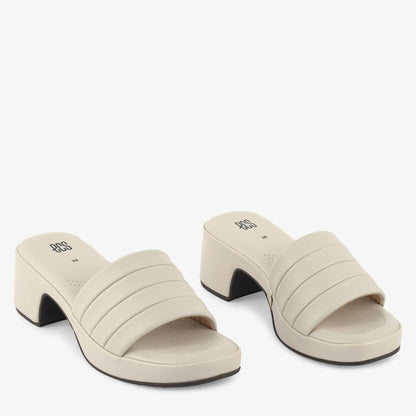 Crisscross Canvas Heeled Slippers