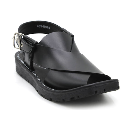 Boys Peshawari Sandal - Black