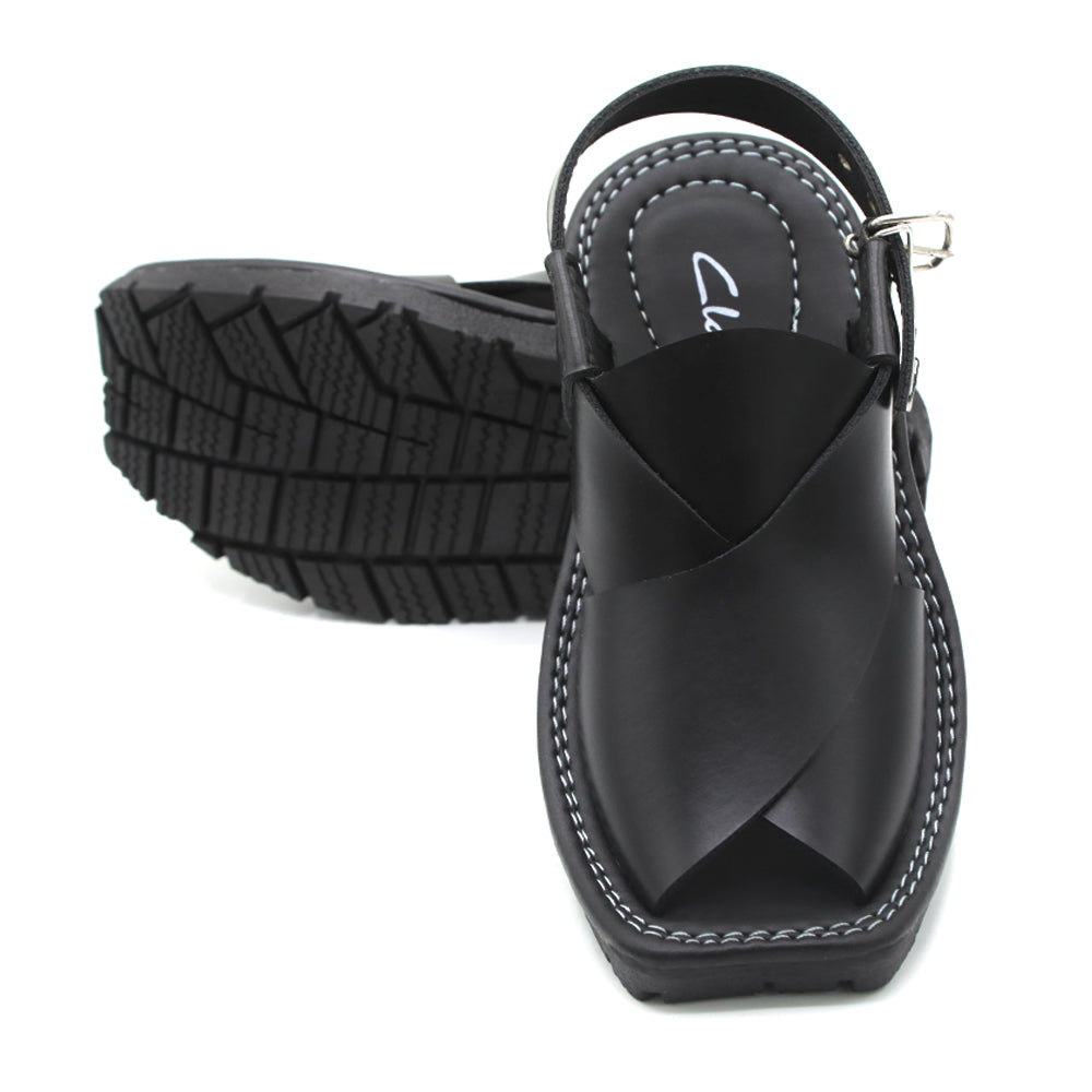 Boys Peshawari Sandal - Black