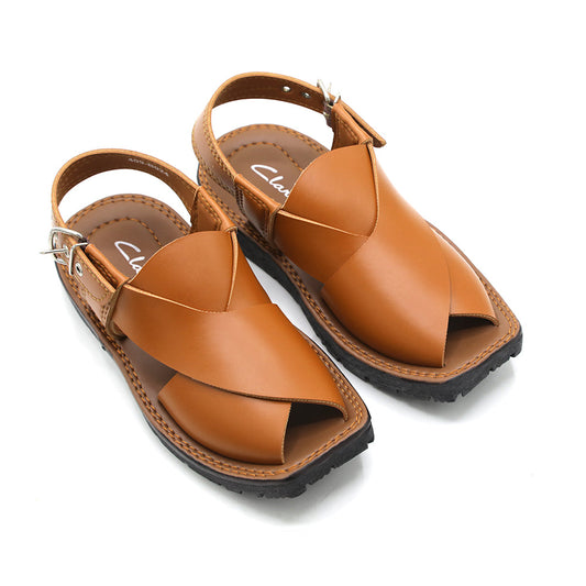 Boys Peshawari Sandal - Mustard