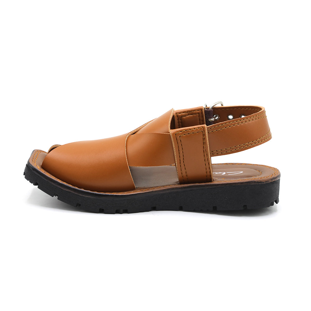 Boys Peshawari Sandal - Mustard