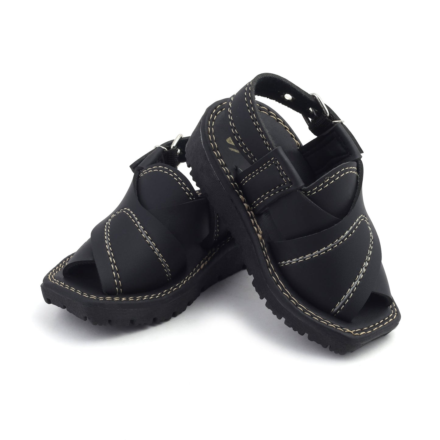 Valuable Boys Peshawari Sandal - Black