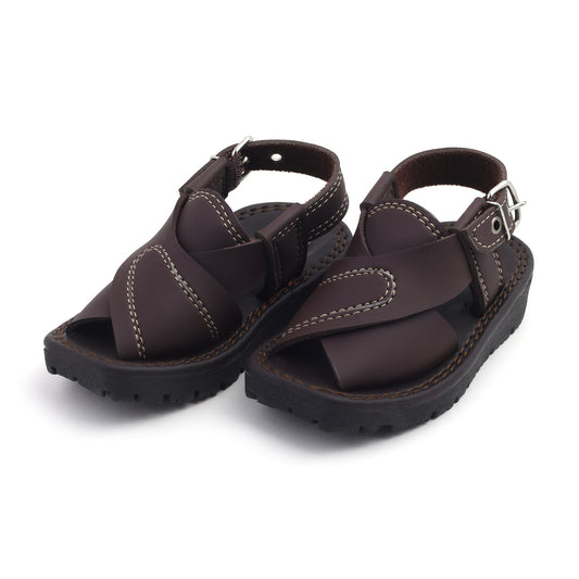 Valuable Boys Peshawari Sandal - Brown