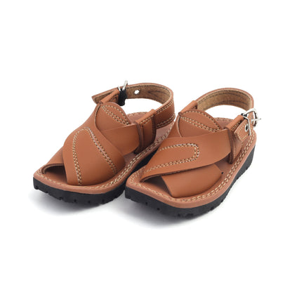 Valuable Boys Peshawari Sandal - Mustard