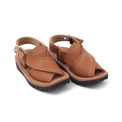 Valuable Boys Peshawari Sandal - Mustard
