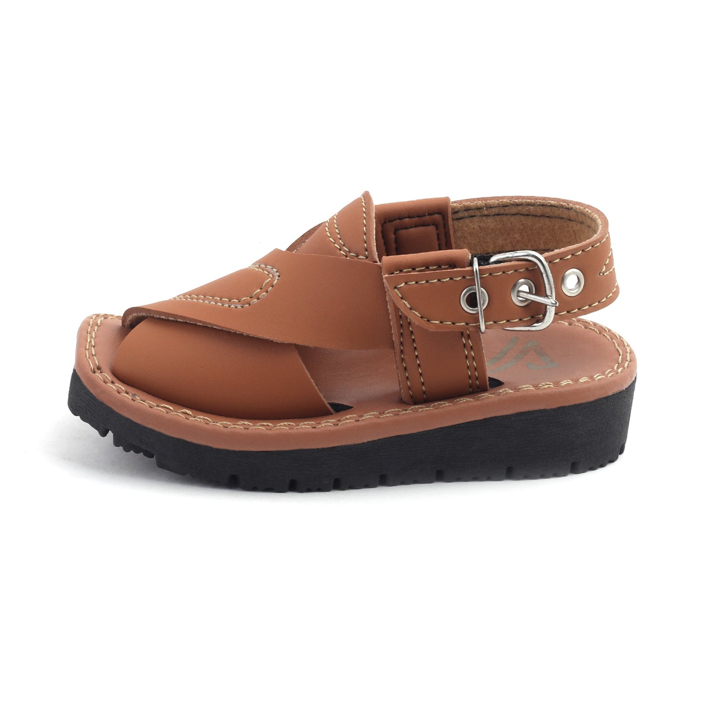 Valuable Boys Peshawari Sandal - Mustard