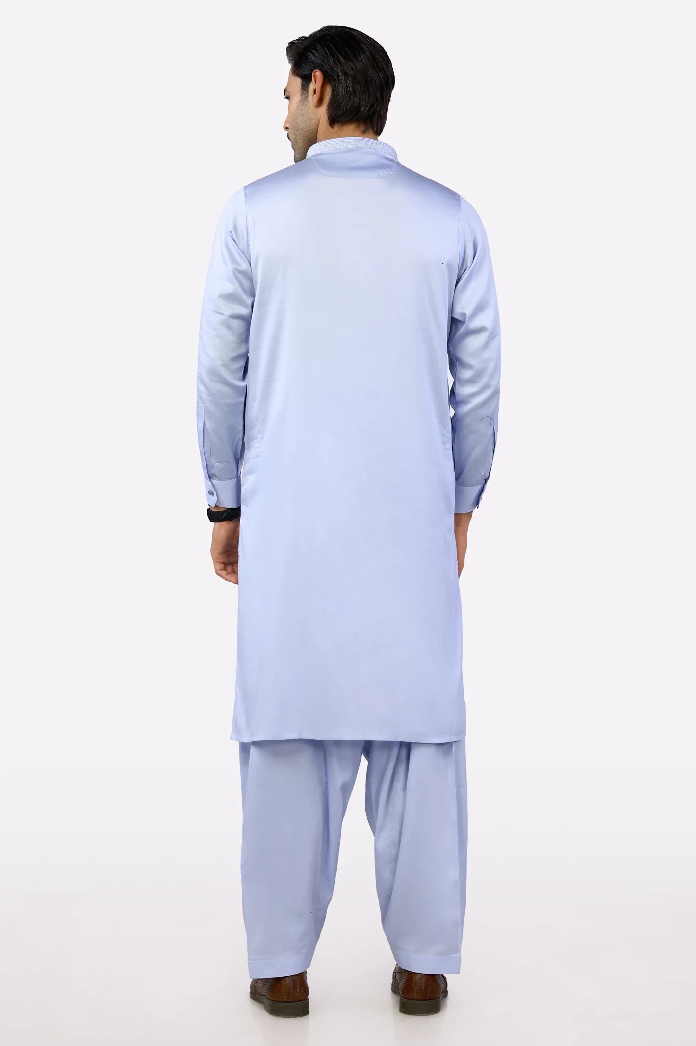 Light Blue Cotton Shalwar Kameez