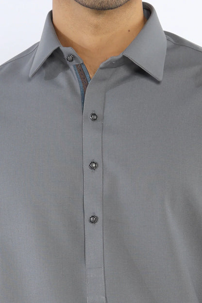 Grey Wash & Wear Shalwar Kameez