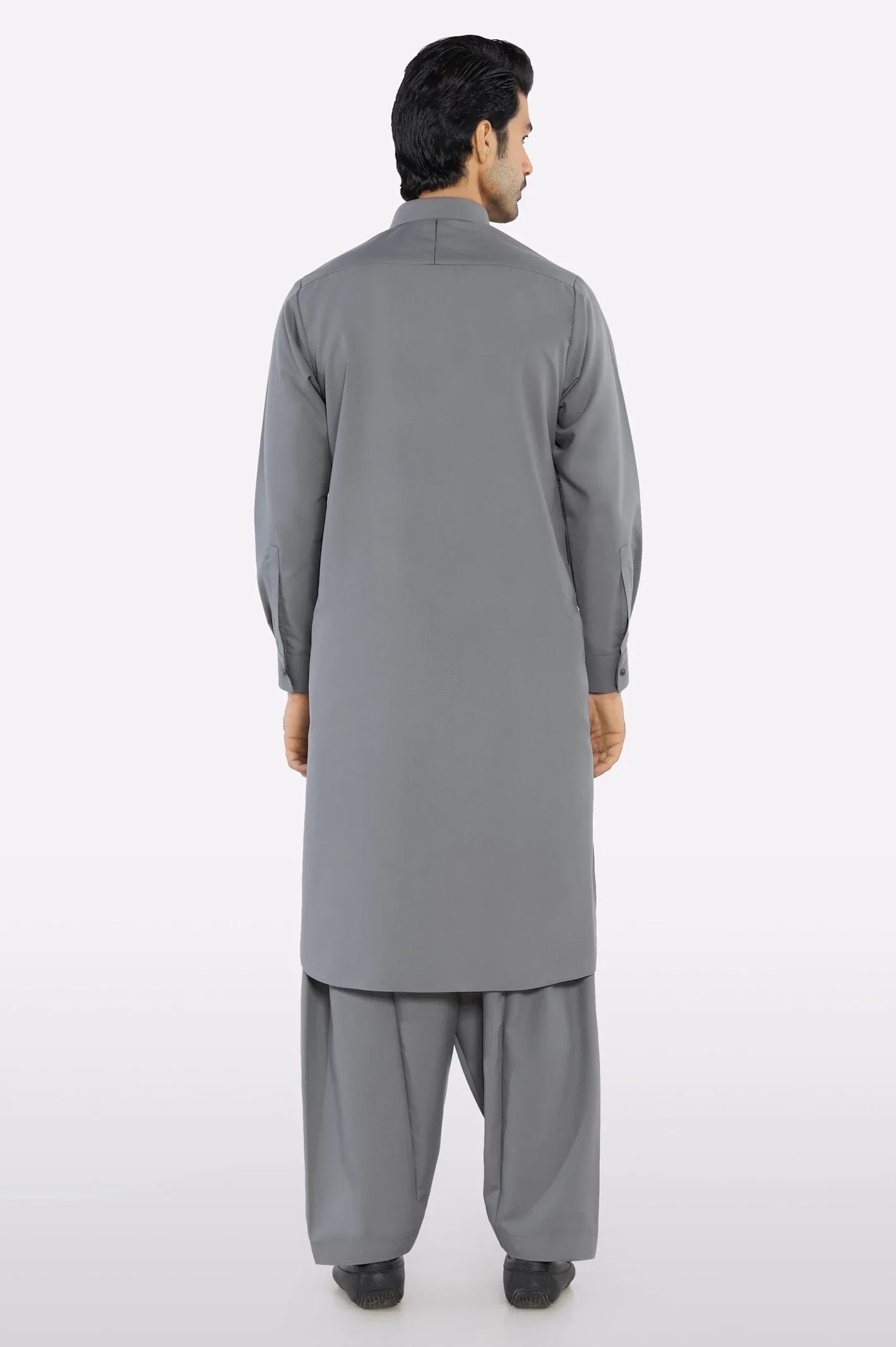Grey Wash & Wear Shalwar Kameez
