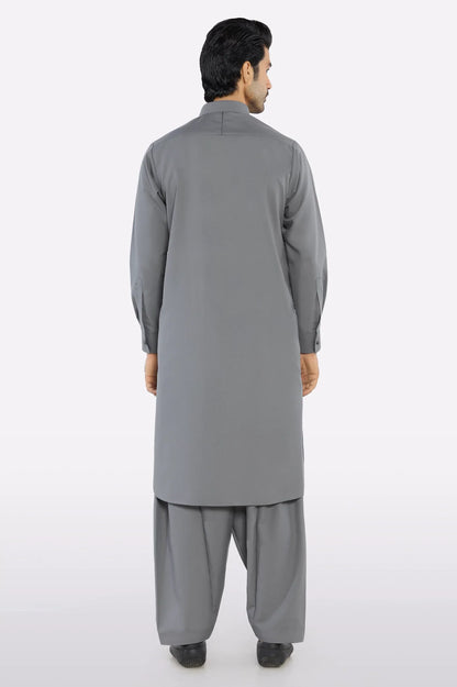 Grey Wash & Wear Shalwar Kameez