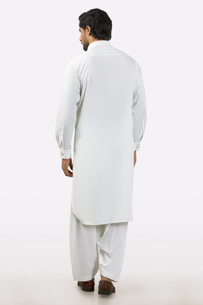 Off White Wash & Wear Shalwar Kameez