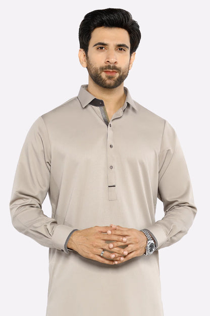 Light Beige Wash & Wear Shalwar Kameez