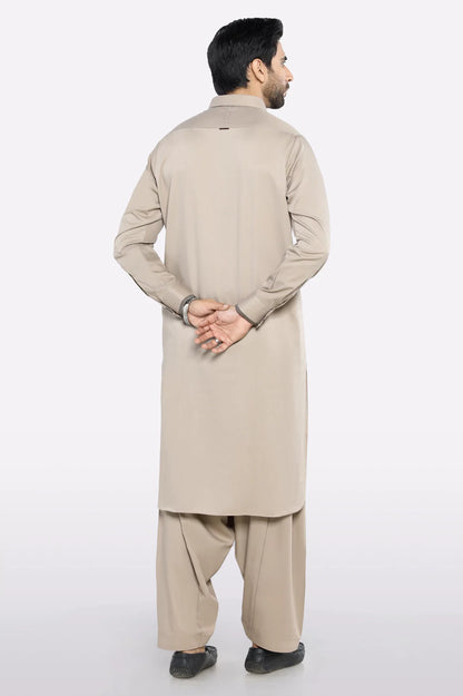 Light Beige Wash & Wear Shalwar Kameez