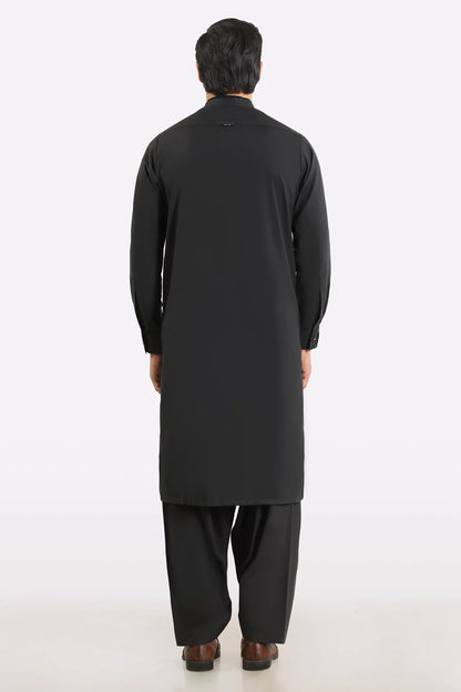 Dark Brown Wash & Wear Shalwar Kameez