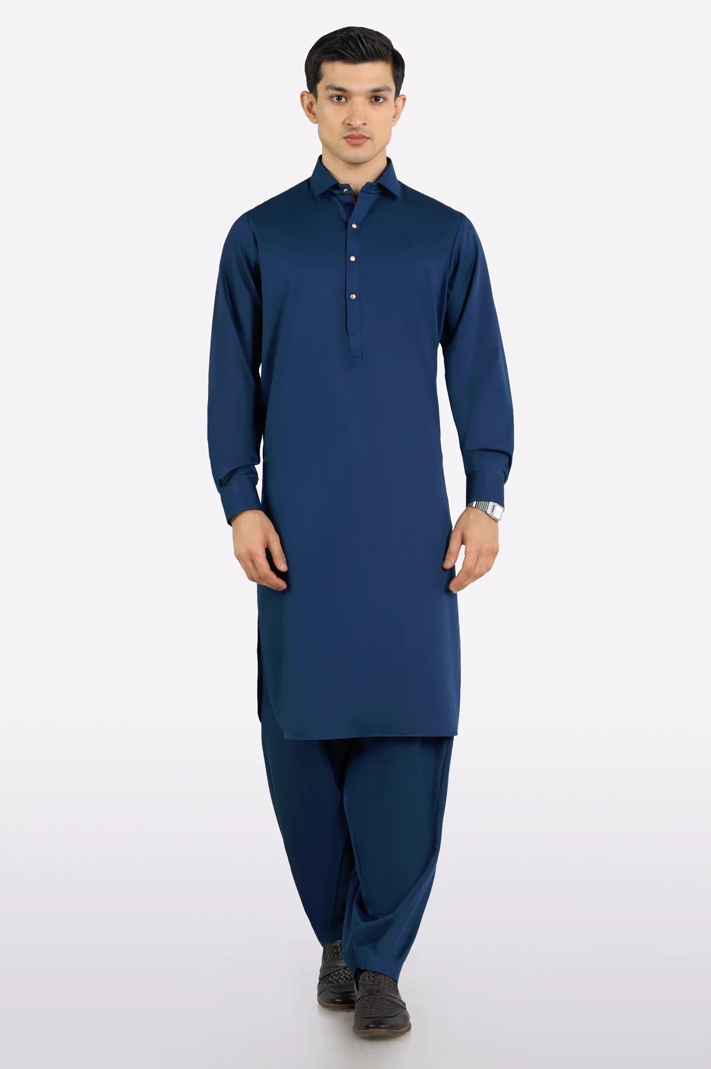 Blue Wash & Wear Shalwar Kameez