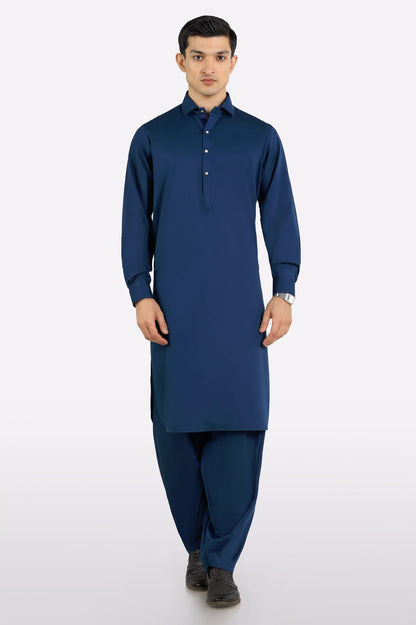 Blue Wash & Wear Shalwar Kameez