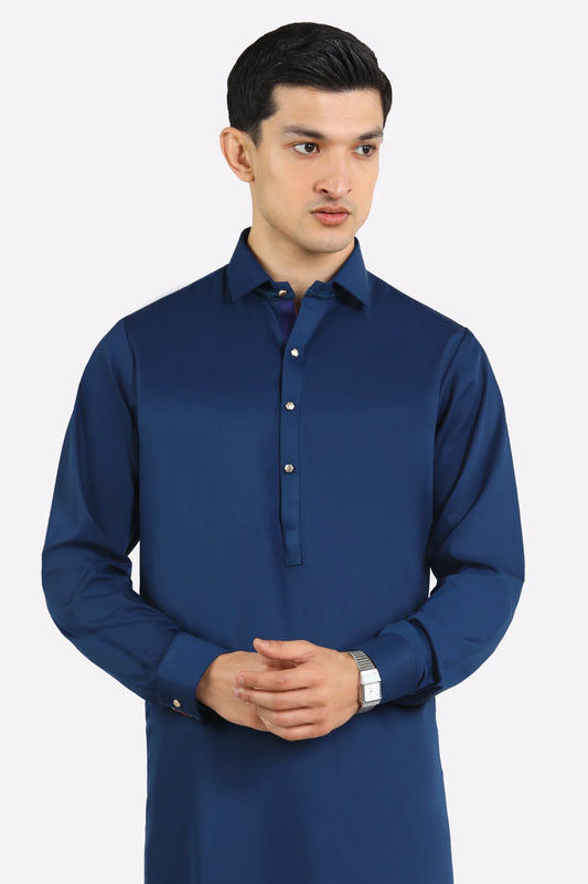 Blue Wash & Wear Shalwar Kameez