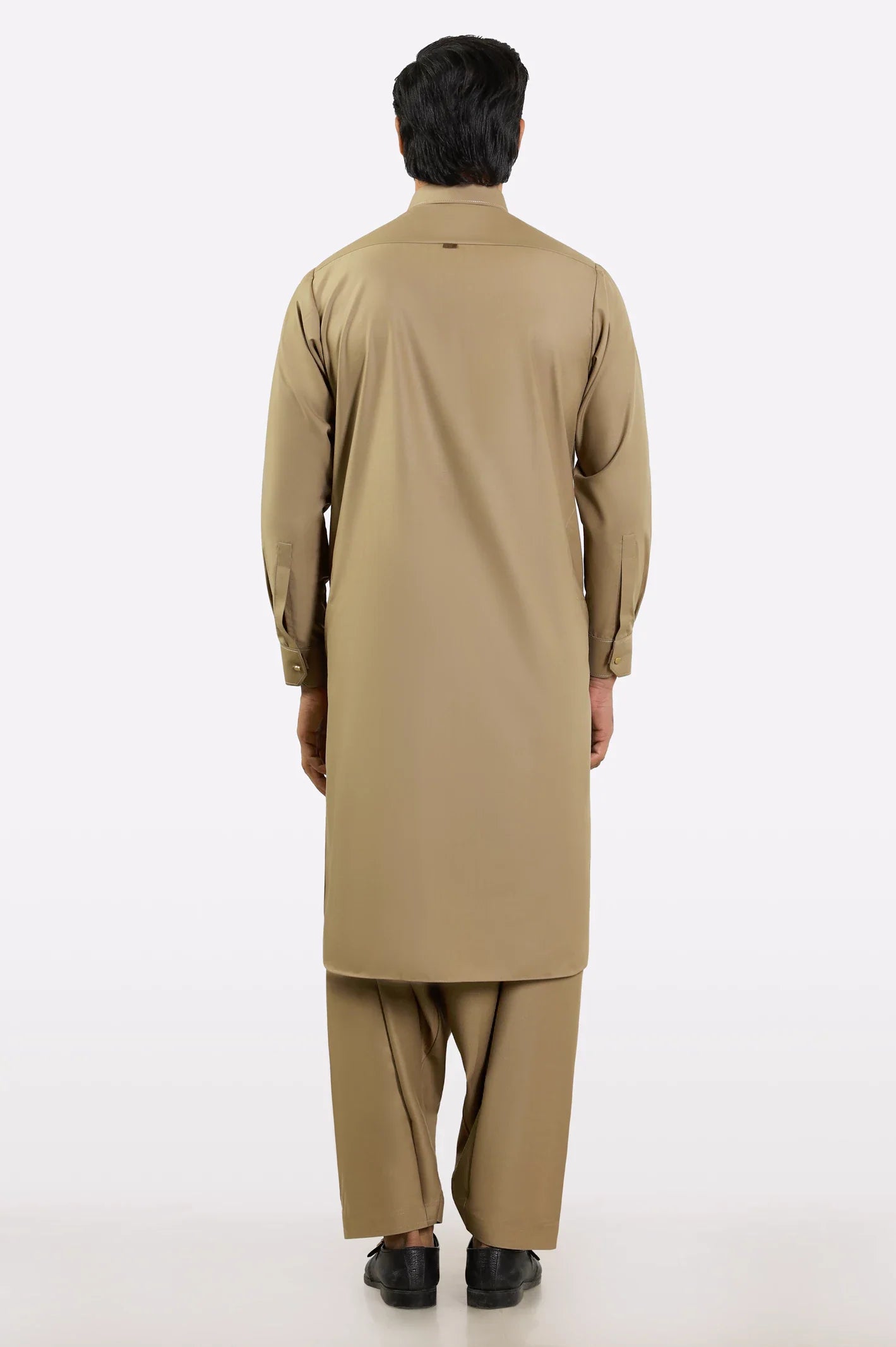 Khaki Wash & Wear Shalwar Kameez