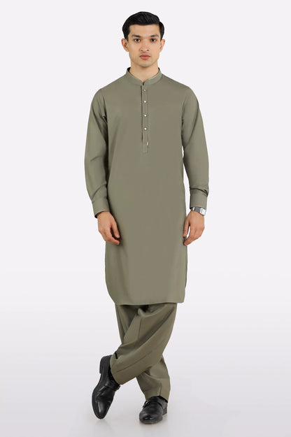 Beige Wash & Wear Shalwar Kameez