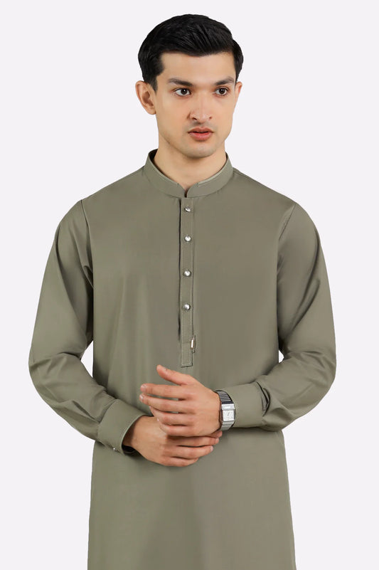 Beige Wash & Wear Shalwar Kameez