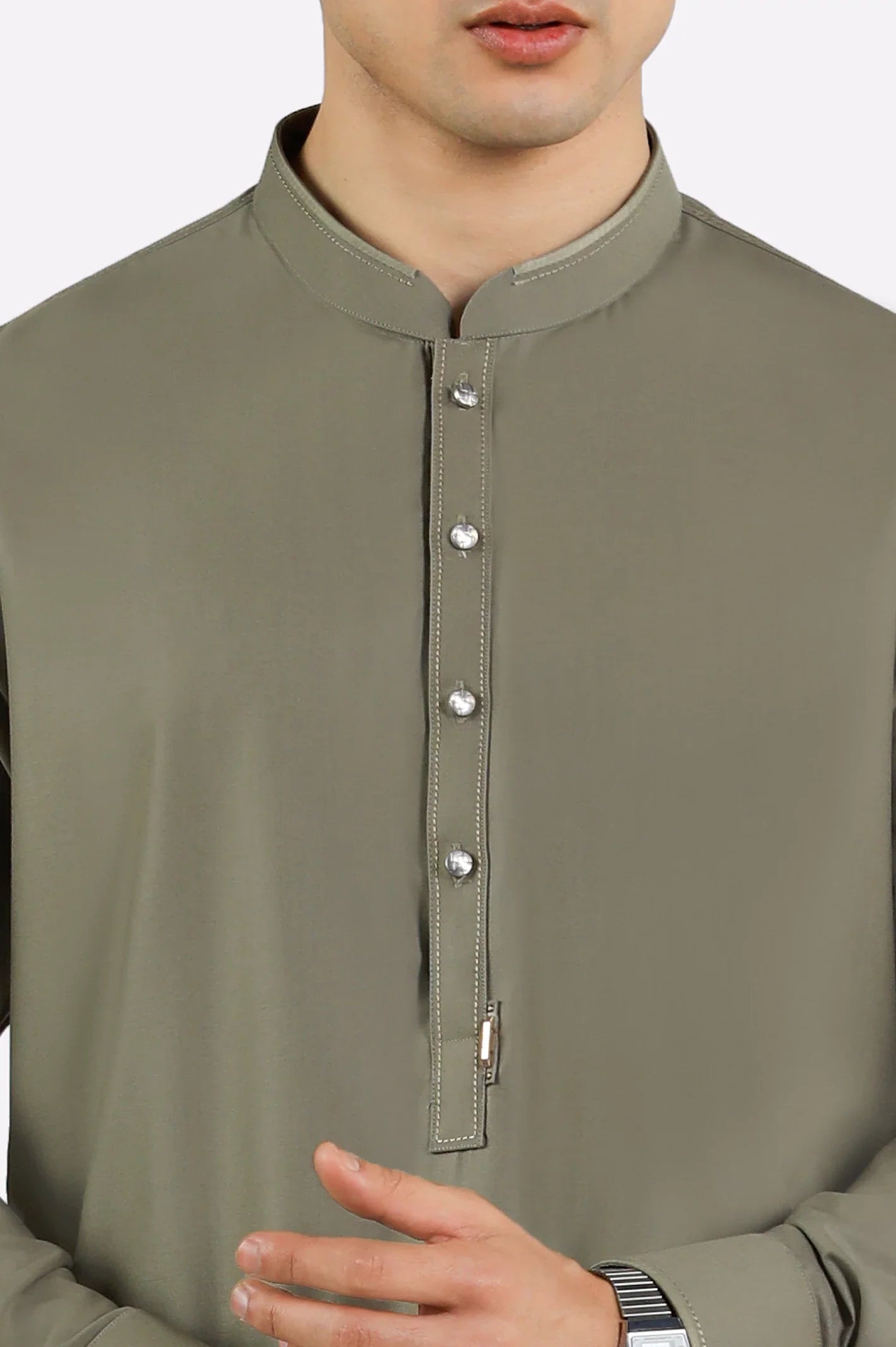 Beige Wash & Wear Shalwar Kameez