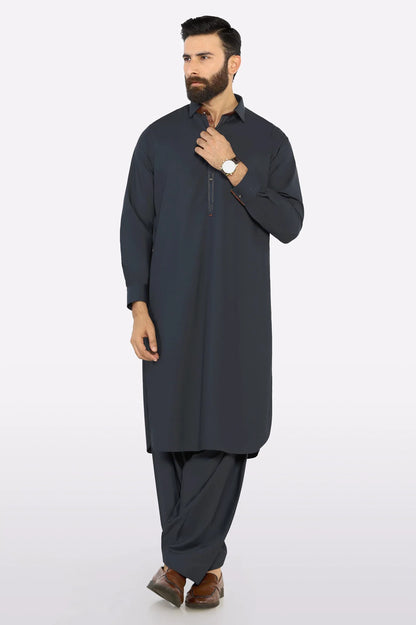 Grey Wash & Wear Shalwar Kameez