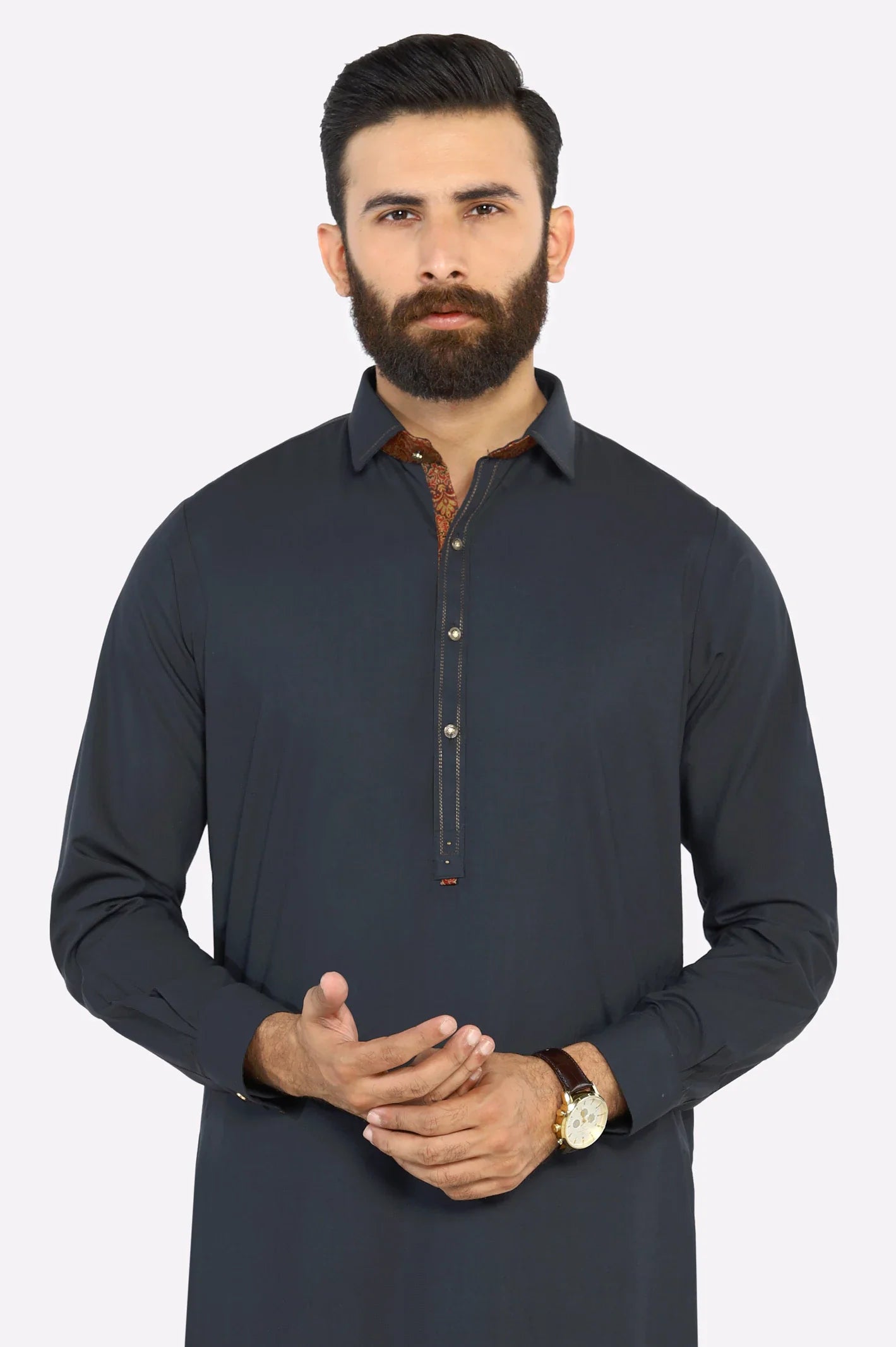 Grey Wash & Wear Shalwar Kameez
