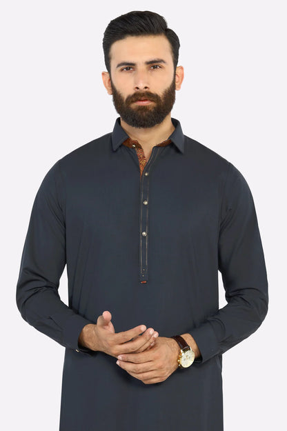 Grey Wash & Wear Shalwar Kameez