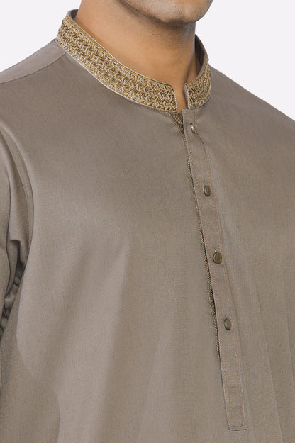 Light Brown Wash & Wear Shalwar Kameez