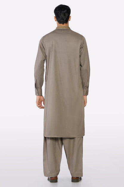 Light Brown Wash & Wear Shalwar Kameez