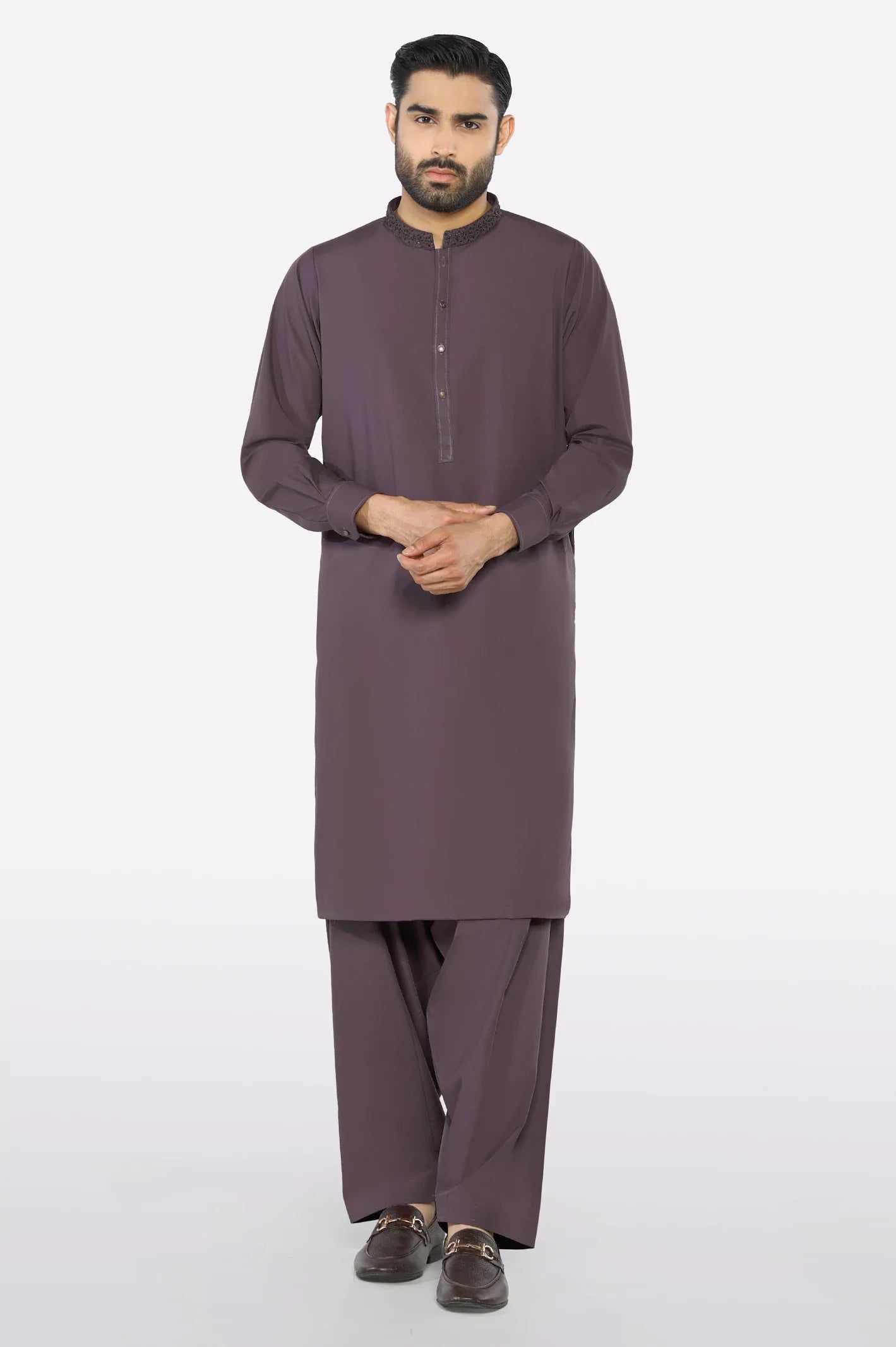 Light Purple Wash & Wear Shalwar Kameez