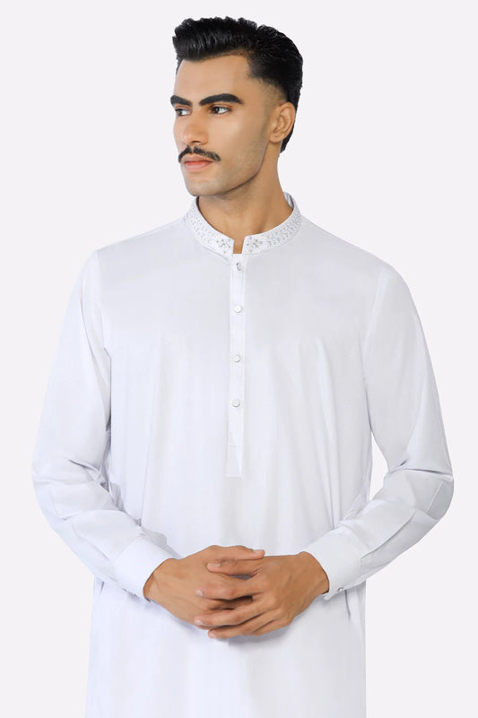 White Wash & Wear Shalwar Kameez