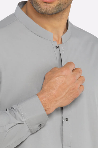 Light Grey Wash & Wear Shalwar Kameez