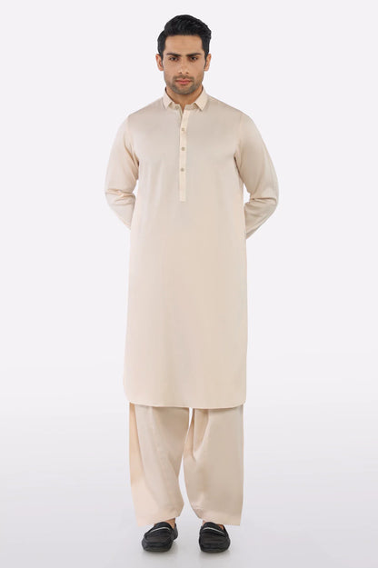 Peach Cotton Shalwar Kameez