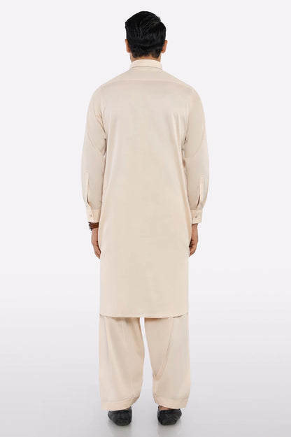 Peach Cotton Shalwar Kameez